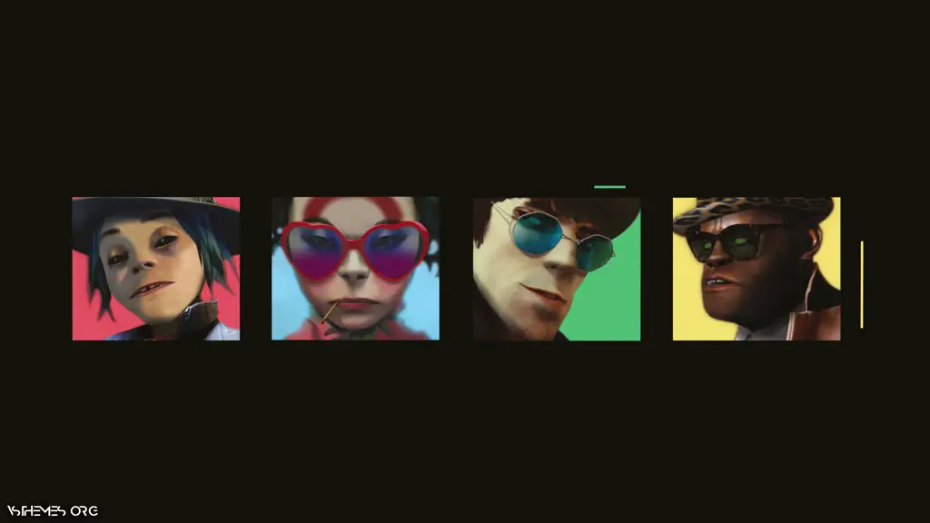 Live wallpaper Heroes of the Gorillaz group download on VSThemes.org