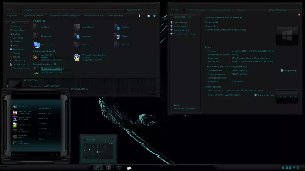 Тема Убийцы хищников для Windows 10
