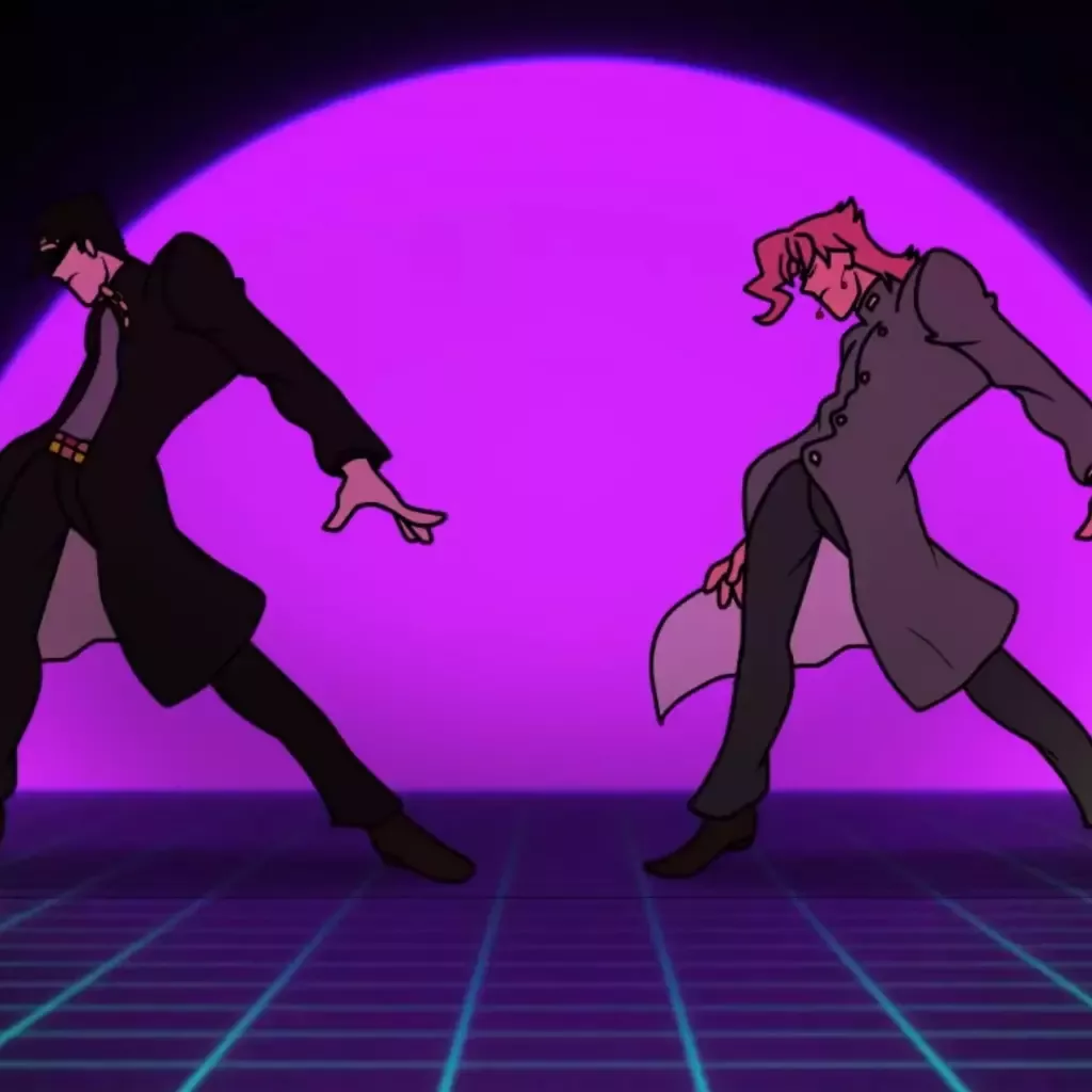 Живые обои jojo and kakyoin dance скачать на VSThemes.org