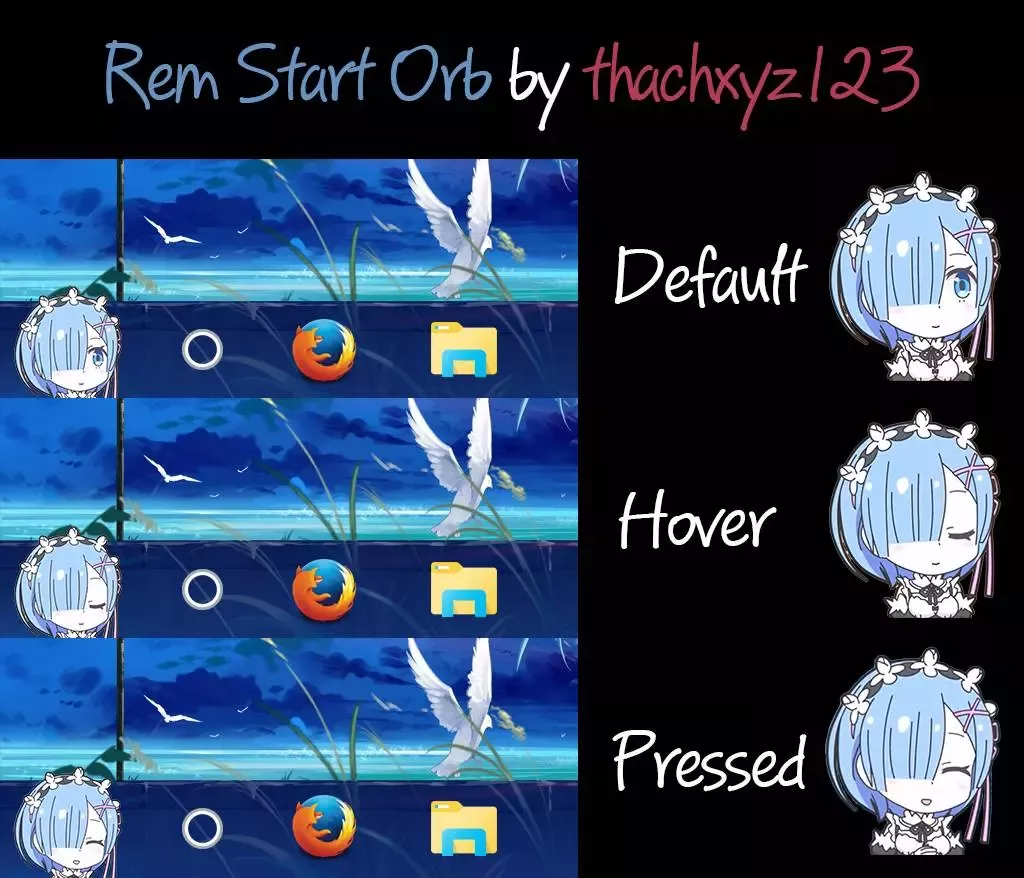 Start orb Rem from the anime Re: Living in an alternative world