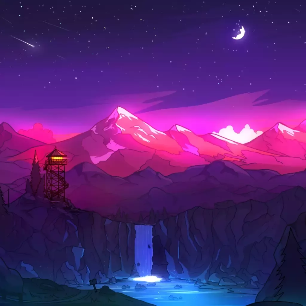 Живые обои Violet Sunset скачать на VSThemes.org