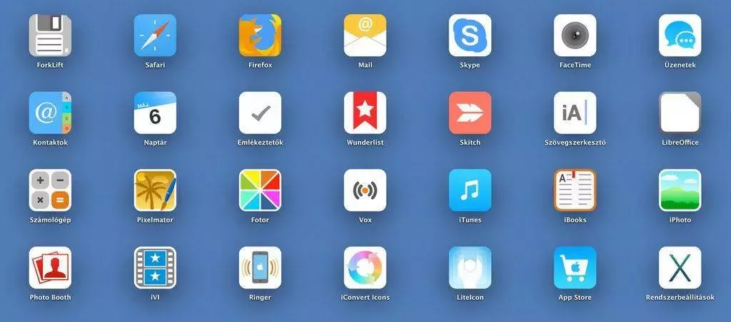 Icons In the style of Apple iOS 7 download on VSThemes.org