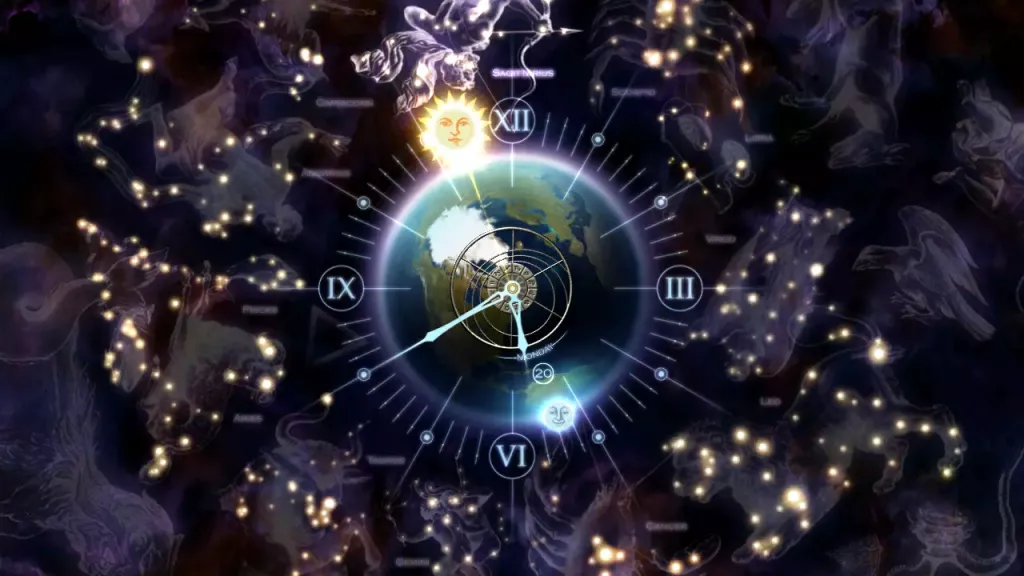 Заставка Часы Зодиака 3Д для Windows скачать на VSThemes.org