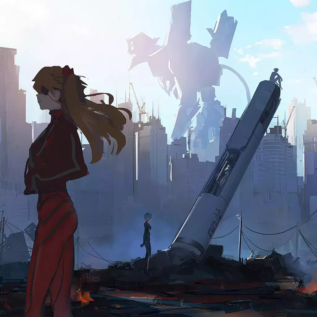 Live wallpaper Broken Rocket - EVA download on VSThemes.org