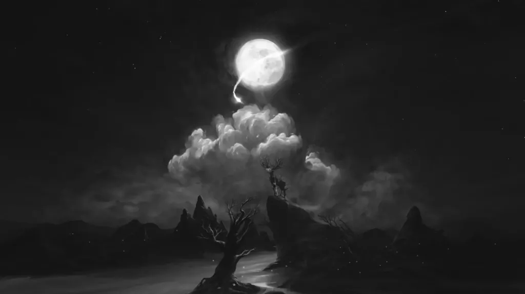 Живые обои Within Monochrome 4k скачать на VSThemes.org
