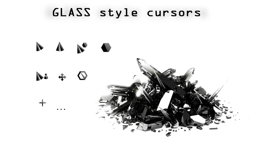 Cursors Glass plane on Windows download on VSThemes.org