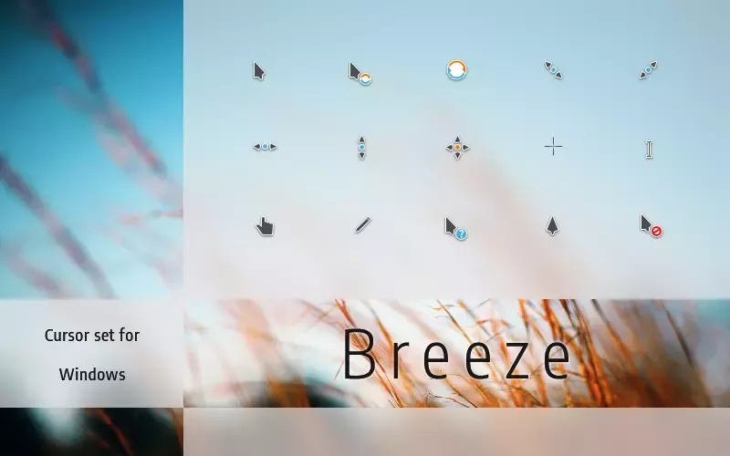 Курсоры Breeze, черная версия для Windows