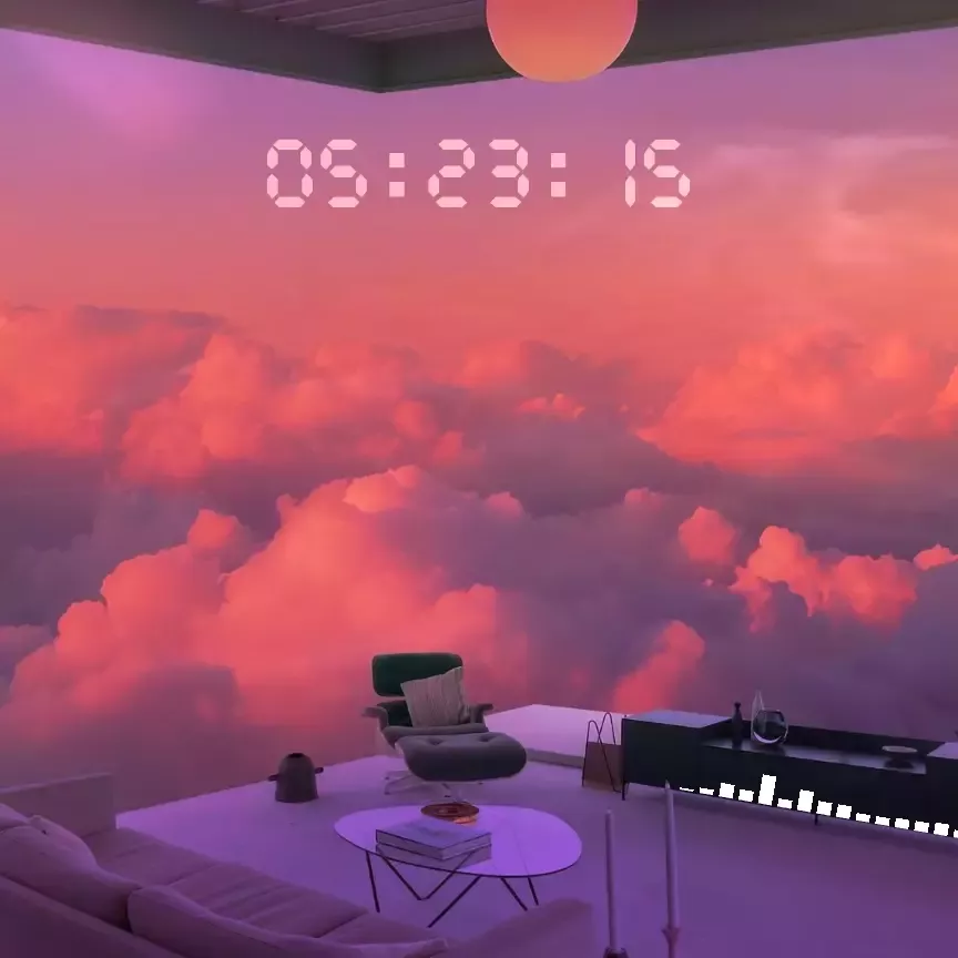 Живые обои Sunset Clouds Home скачать на VSThemes.org