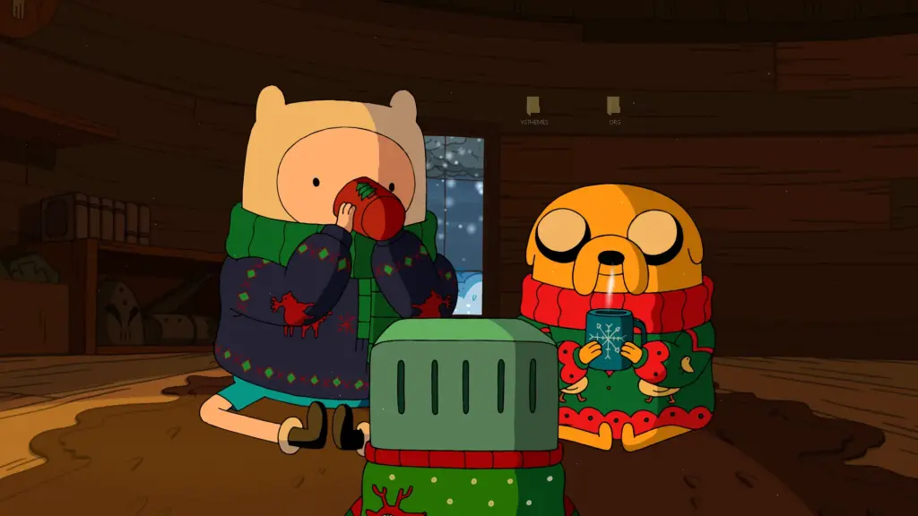 Live wallpaper Finn, Jake, and Bimbo on Christmas Eve download on ...