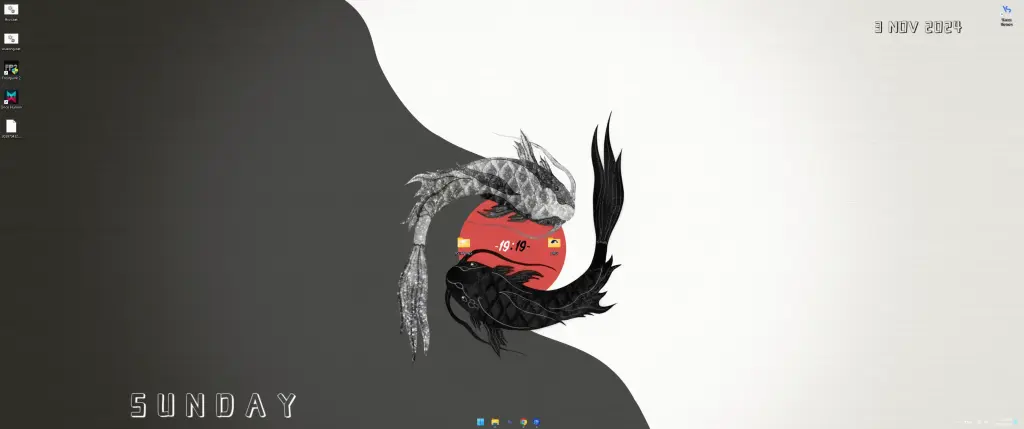 Живые обои Инь Янь скачать на VSThemes.org