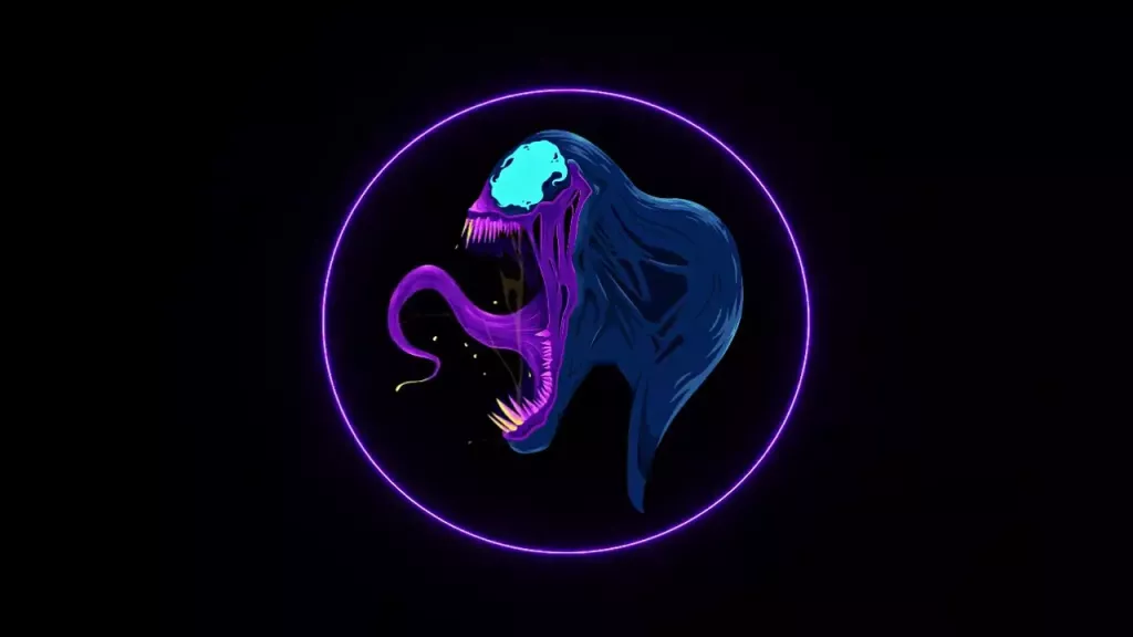 Живые обои Venom Minimal 4K скачать на VSThemes.org