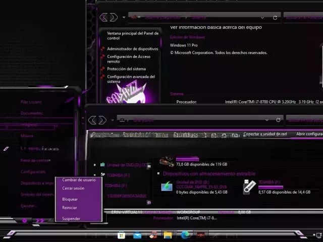 The Purple Dream theme preview