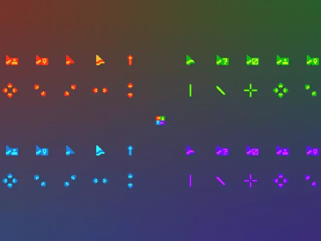 Cursors Night Diamond v3.0 + fix, 3 colors on Windows download on ...