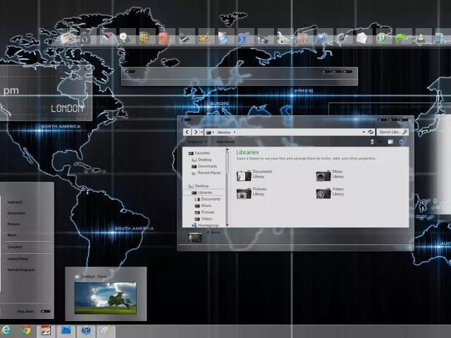 Theme Windows 7 Style for WindowBlinds download on VSThemes.org