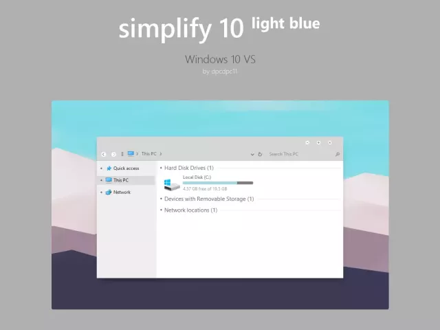 Theme Simplify 10 Colorful for Windows 10 download on VSThemes.org