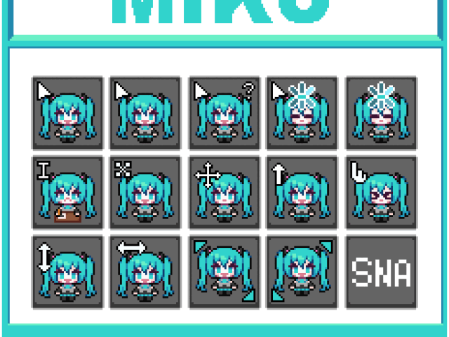 Anime cursors for Windows (200+)