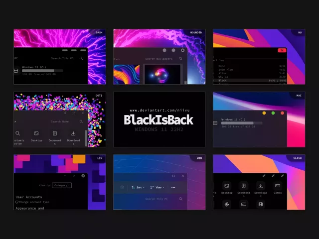 BlackIsBack theme preview